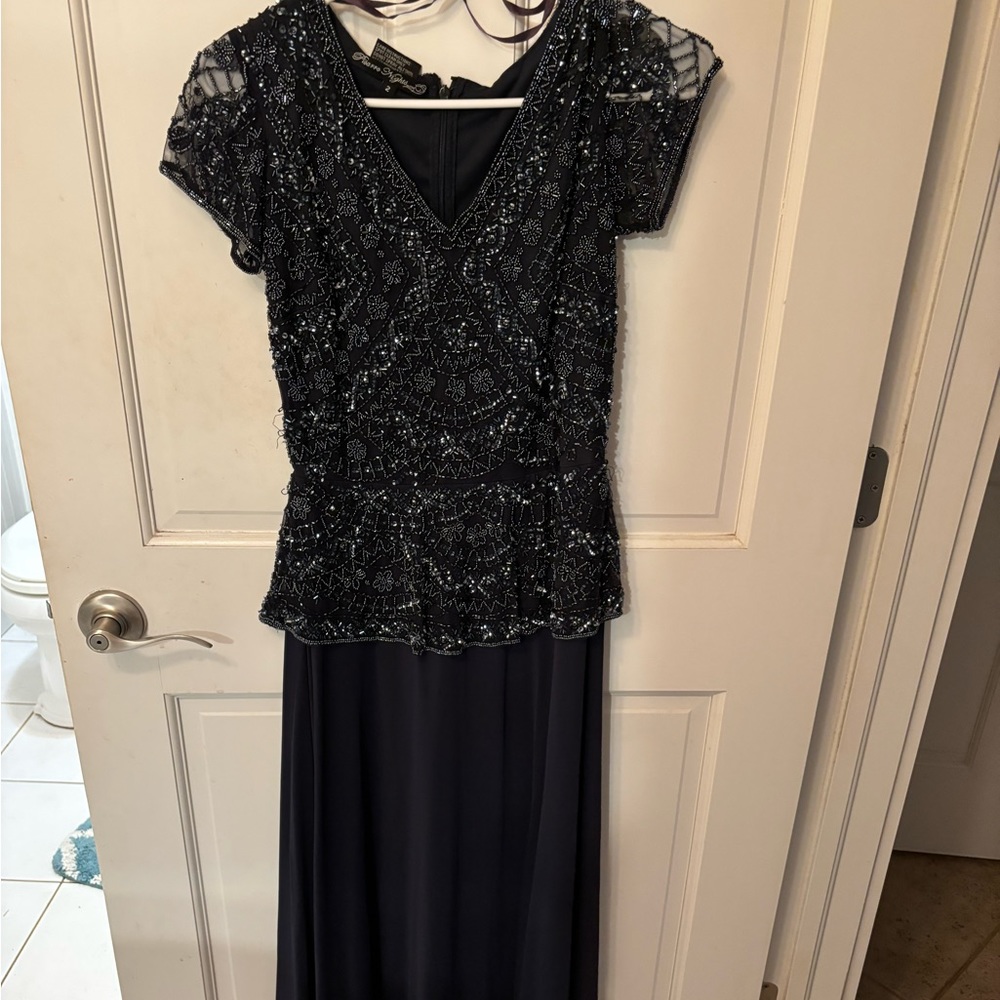 Pissaro Nights Blue beaded Dress